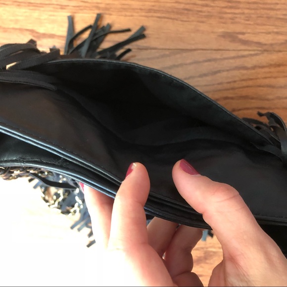 SOLD Ecoté {Urban Outfitters} Black Fringe Purse - Picture 7 of 8